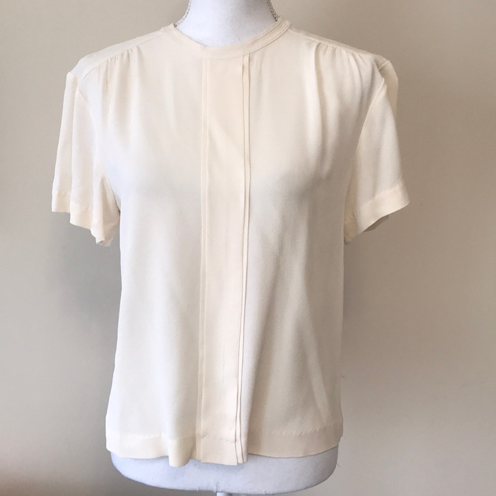 Shipley & Halmos 100% Silk Crepe Blouse
